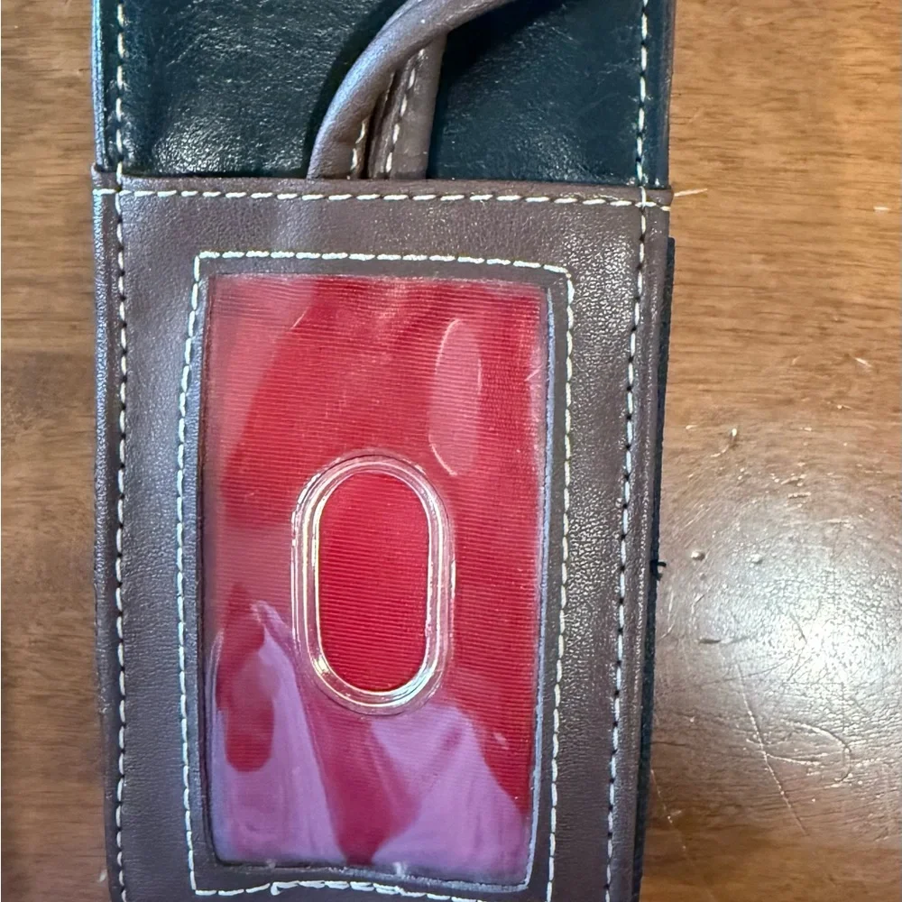 Nine West Black and Brown Leather Wristlet Holster